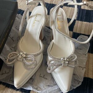 LULU PLATFORM BOW HEELS
